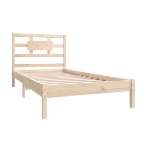 Berkfield Bed Frame Solid Wood 90x200 cm