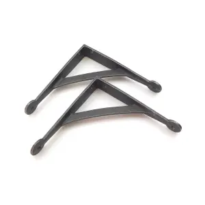 Oakcrafts - Pair of  Antique Cast Iron Gallows Shelf Brackets - 180mm x 180mm