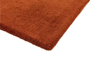 Spice Shaggy Modern Plain Easy to clean Rug for Dining Room Bed Room and Living Room-160cm X 230cm