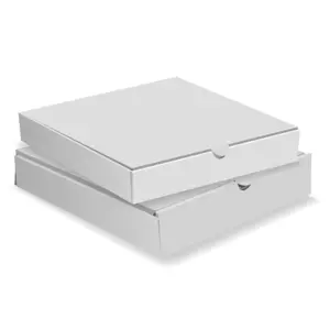 10 x 7" Pizza Boxes Plain White Postal Box Takeaway Style Boxes