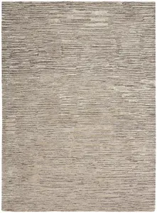 Grey Handmade Luxurious Modern Abstract Striped Rug for Bedroom & Living Room-160cm X 221cm