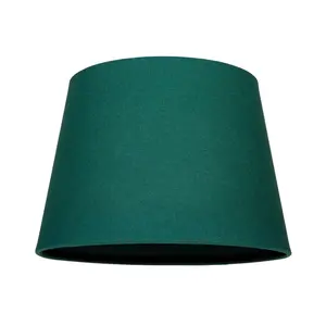 Traditional Linen Fabric Drum Shade for Pendant & Lampshade Green / 22cm H x 35cm W x 35cm D