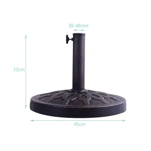 Costway Resin Patio Umbrella Stand Outdoor Umbrella Base Umbrella Holder