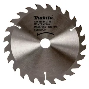 Makita D-03333 Circular Saw Blade 165 X 20 24 Teeth - Suits DSS611 DSS610 DHS680