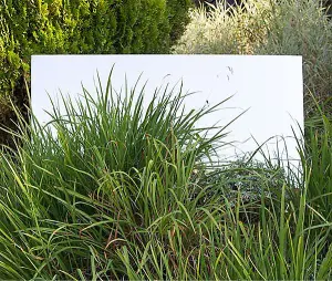 Primrose Acrylic Non Shatter Outdoor Wall Mounted Rectangular Silver Garden Illusion Mirror 182cm x 75cm