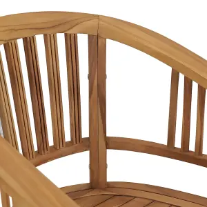 Berkfield Garden Chairs 2 pcs Solid Teak Wood