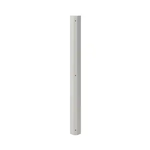 GoodHome Stevia Innovo handleless matt grey slab Matt grey Standard Corner post, (W)34mm (L)895mm