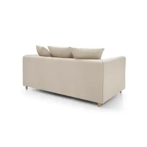 Chicago Velvet 2 Seater Sofa in Cream