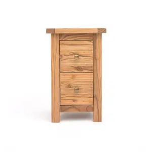 Aubusson 2 Drawer Bedside Table Natural