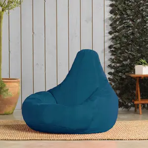 Veeva Recliner Indoor Outdoor Bean Bag Teal Green Bean Bag Chair