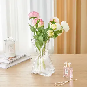 Crystal Clear Bouquet Vase for Table Decor