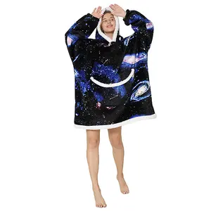 Adult Oversized Hoodie Blanket Soft Fleece One Size Fits All