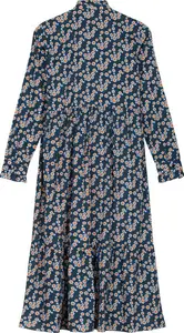 Regatta X Orla Kiely Long Sleeve High Neck Midi Dress Water Floral, Size: 18