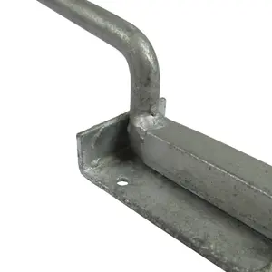 Monkey Tail Drop Down Bolt in 12" Galvanized (Heavy Duty Garage Door)