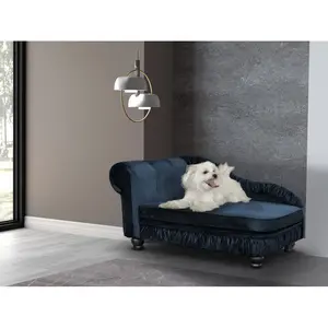 Alana Polyester Pet Bed Blue