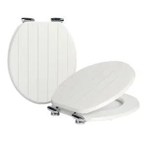 Harbour Housewares - Wooden Soft Close Toilet Seats - Pack of 2