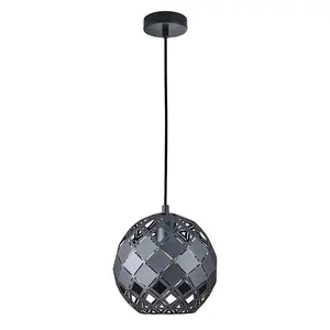 Luminosa Paulela Modern 1 Light Dome Pendant Ceiling Light, E27