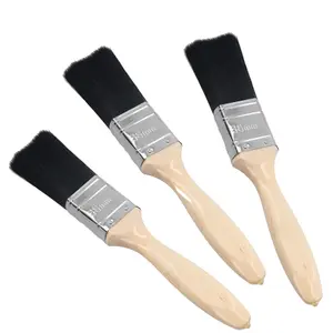 3pc 40mm 1.5" Paint Brush Painters Decorators Decorating With Wooden Handle