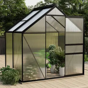 Berkfield Greenhouse Anthracite Aluminium 2.47 m2