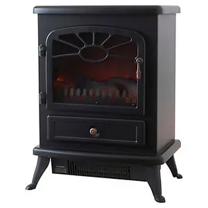 Focal Point ES 2000 Matt Black Electric Stove (H)540mm (W)430mm