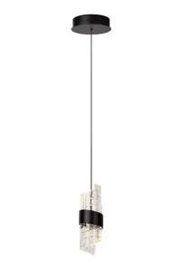 Lucide KLIGANDE - Pendant light - 13 cm - LED - 1x9W 2700K - Black