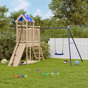 Berkfield Outdoor Playset Solid Wood Pine