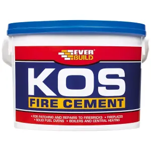 Everbuild KOS Fire Cement, Black, 500 g(Pack of 3)