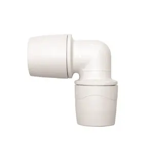 x10 Polypipe PolyMax MAX115 15mm Pushfit 90"Degree Elbow White