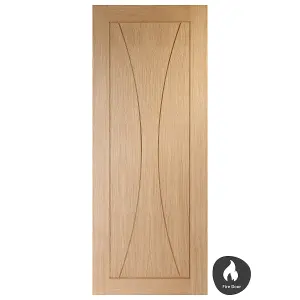 Internal Verona Oak Fire Door 1981 x 686 x 44mm (27")