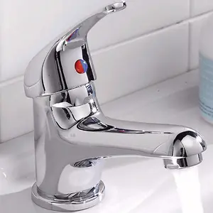 Nes Home Dame Basin Mono Mixer Tap & Slotted Waste Chrome