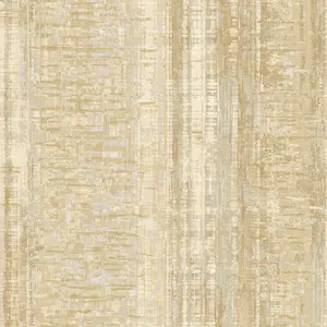 Grandeco Armana Textured Vertical Stone Effect Wallpaper, Gold