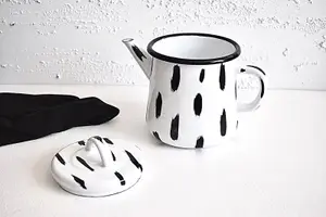 Rozi Stripe Collection Enamel Teapot