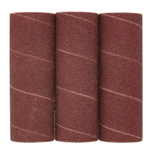 Draper Aluminium Oxide Sanding Sleeves, 38 x 115mm, 80 Grit (Pack of 3) 08404