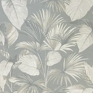 Arthouse Palm Grove Grey Wallpaper