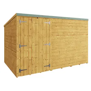 BillyOh Master Tongue and Groove Pent Wooden Shed - Pressure Treated - 10x6 - Windowless