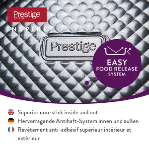 Prestige Inspire Black Carbon Steel Freezer and Oven Safe Non-Stick Baking Tin Set Pack of 3