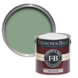 Farrow & Ball Estate Breakfast room green No.81 Matt Emulsion paint, 2.5L