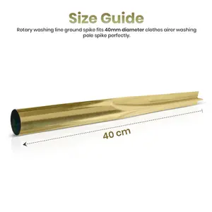 40cm Metal Ground Spike for Rotary Clothes Line