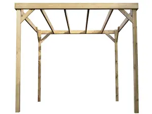 Box pergola, wooden diy kit , 1.8m x 1.8m (Natural finish)