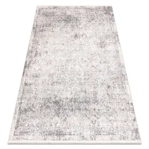 DISTIN 0200A grey / light grey / white modern carpet - Rhombuses, fram 120x170 cm