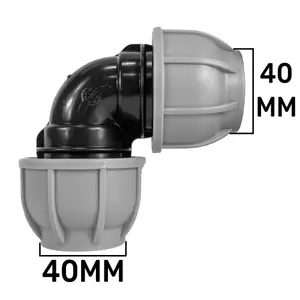 mdpe ELBOW compression fittings for water/irrigation mdpe water supply pipe   40mm