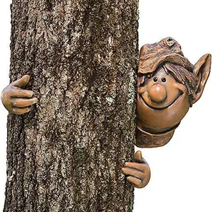 Garden Elf Gnome Tree Peeker Ornament