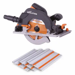 Evolution 027-0002 R185CCSX Circular Track Saw Kit 185mm 1600W 110V EVLR185CCSXL