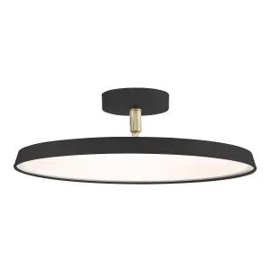 Nordlux DFTP Kaito 2 Pro 40 Indoor Living Dining Kitchen Bedroom Ceiling Light In Black (Diam) 38.5cm