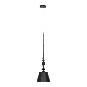 Interiors by Premier Leni Black Matte Pendant Light