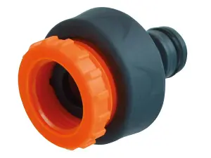 Faithfull YM5812E Plastic Tap Hose Connector 1/2 & 3/4in FAIHOSEPLTC