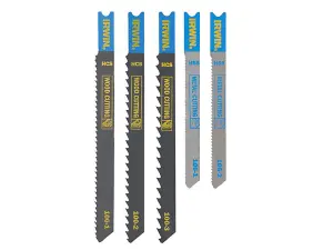 IRWIN 5-Piece U-Shank Jigsaw Blade Set for Precision Wood and Metal Cutting