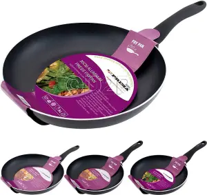 Aluminium Non Stick Coated Frying Pan Kitchen Soft Touch Handle 30Cm Cooking