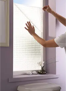 Light Enhancing Glass Window Frosted Bathroom Bedroom Hallway Kitchen Privacy Film - Measures 150 x 50cm