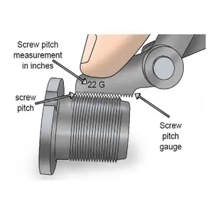 52 Blade Screw Pitch Thread Gauge for Measuring Imperial/Metric Nuts & Bolts